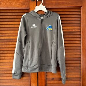 Womens Adidas Gray Athletic zip up jacket